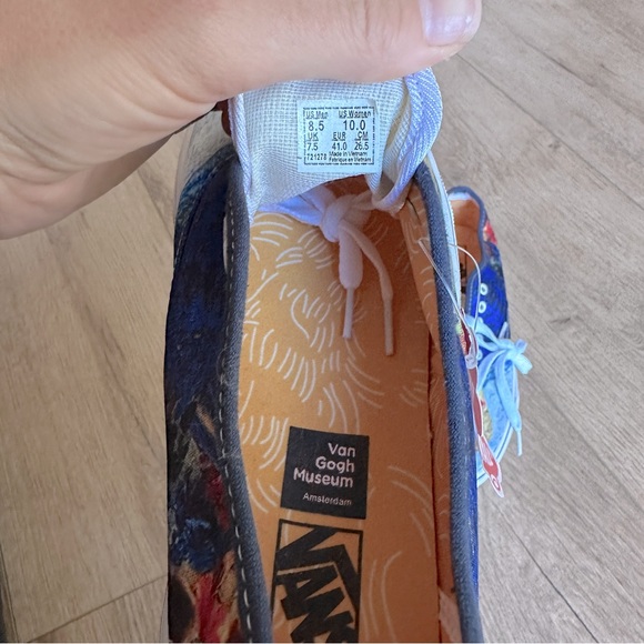 NWT Vans Limited Edition | Van Gogh Museum Self-Portrait Sneakers, Wmns US 9.5 - Picture 2 of 6